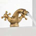 Modern bath shower mixer tap dual handle control additional view