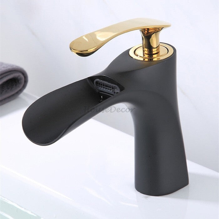 Modern bath shower mixer tap waterfall spout additional view