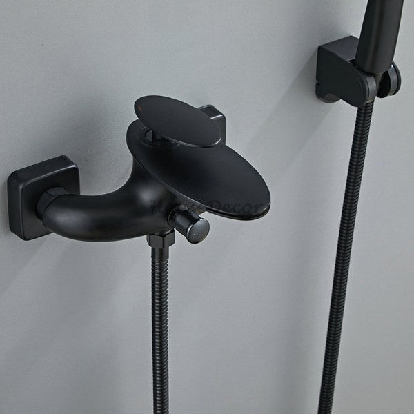 Modern bath shower mixer tap waterfall spout additional view