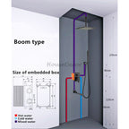 Modern bath shower mixer tap wall mounted design additional view