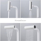 Modern kitchen sink mixer tap swivel spout additional view
