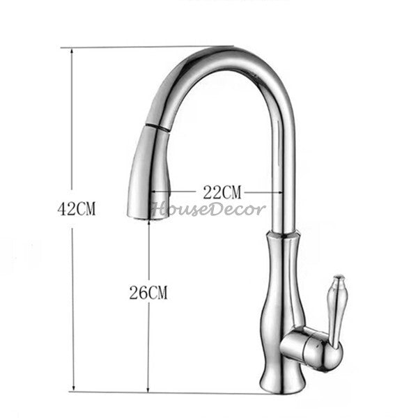Modern kitchen sink mixer tap pull out spray additional view