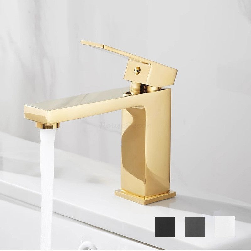 Polished Brass bath shower mixer tap single lever control main view