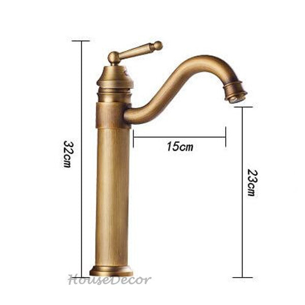 Antique Brass bath shower mixer tap swivel spout additional view