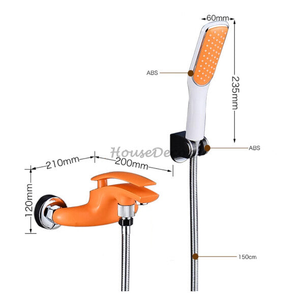 Modern bath shower mixer tap wall mounted design additional view