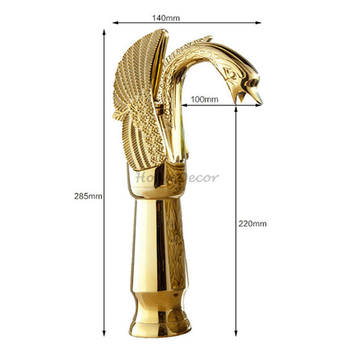 Gold Brass bath shower mixer tap single lever control detail view