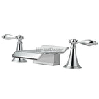 Modern bath shower mixer tap waterfall spout main view