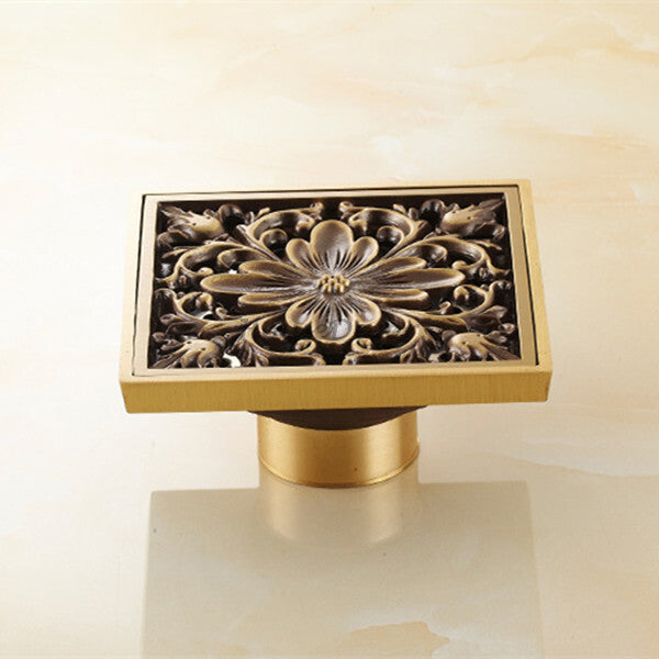 Bronze shower drain detailed product view additional view
