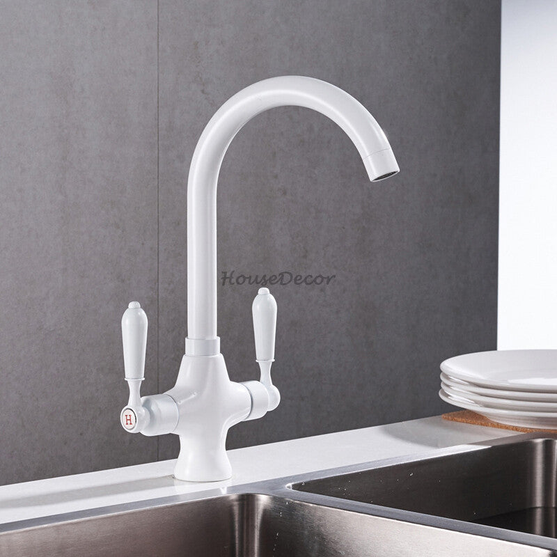 Modern Ceramic kitchen sink mixer tap swivel spout additional view