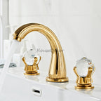 Modern bathroom basin mixer tap 3 hole installation additional view