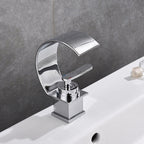 Modern bath shower mixer tap waterfall spout main view