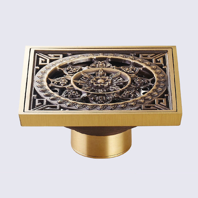 Bronze shower drain detailed product view additional view