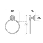Antique Brass towel rack detailed product view additional view