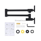 Modern kitchen sink mixer tap folding spout additional view