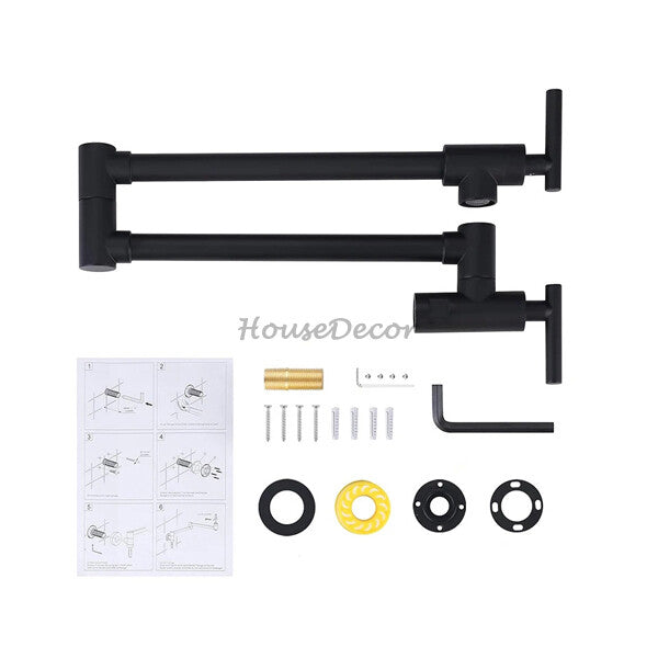 Modern kitchen sink mixer tap folding spout additional view