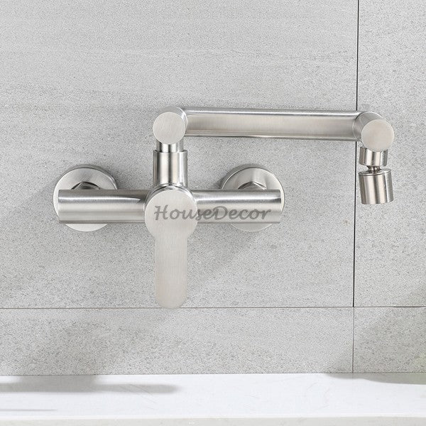 Modern kitchen sink mixer tap swivel spout additional view