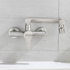 Modern kitchen sink mixer tap swivel spout additional view