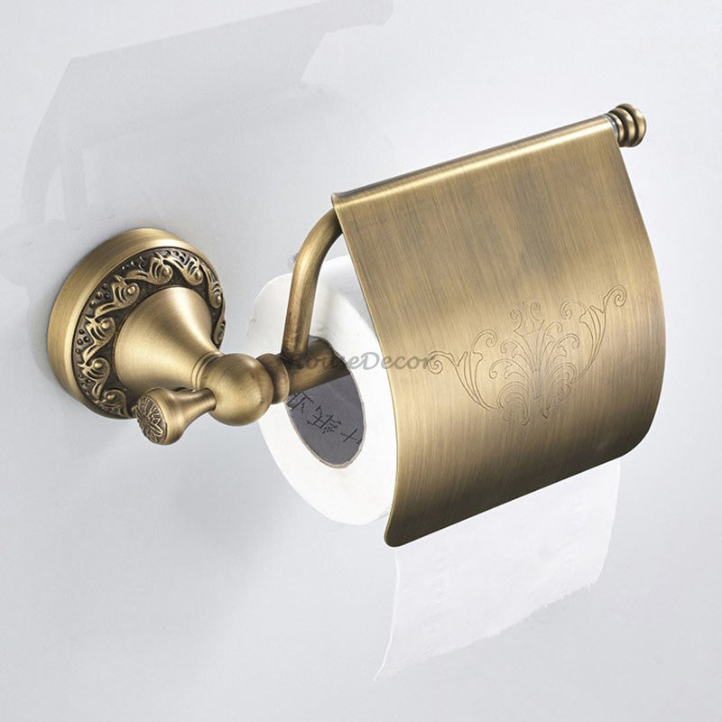 Antique Brass towel rack detailed product view additional view