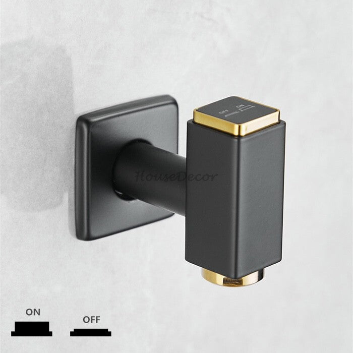 Modern utility faucet wall mounted design detail view