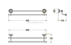 Modern towel rack detailed product view additional view