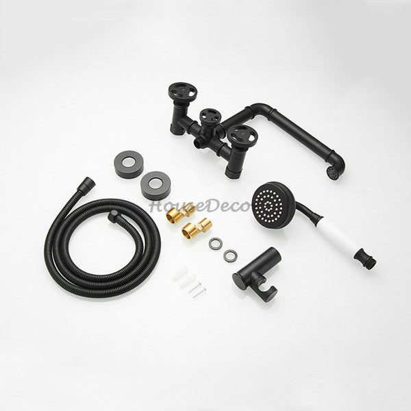 Modern bath shower mixer tap handheld shower set additional view