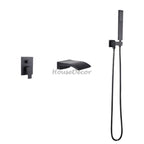 Modern bath shower mixer tap waterfall spout main view