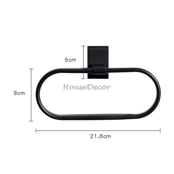 Modern Brass towel ring detailed product view additional view