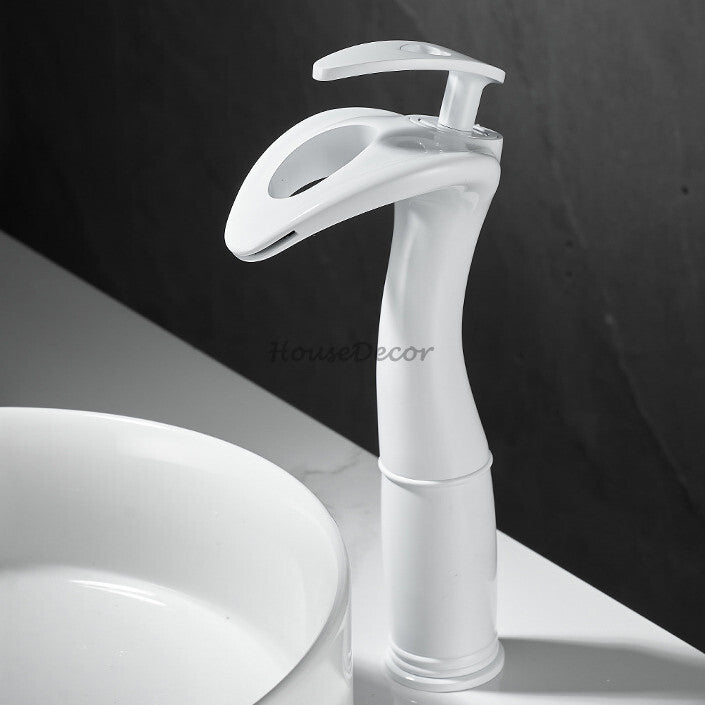 Modern bath shower mixer tap waterfall spout additional view