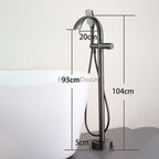 Modern bath shower mixer tap waterfall spout additional view