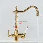 Modern kitchen sink mixer tap swivel spout additional view