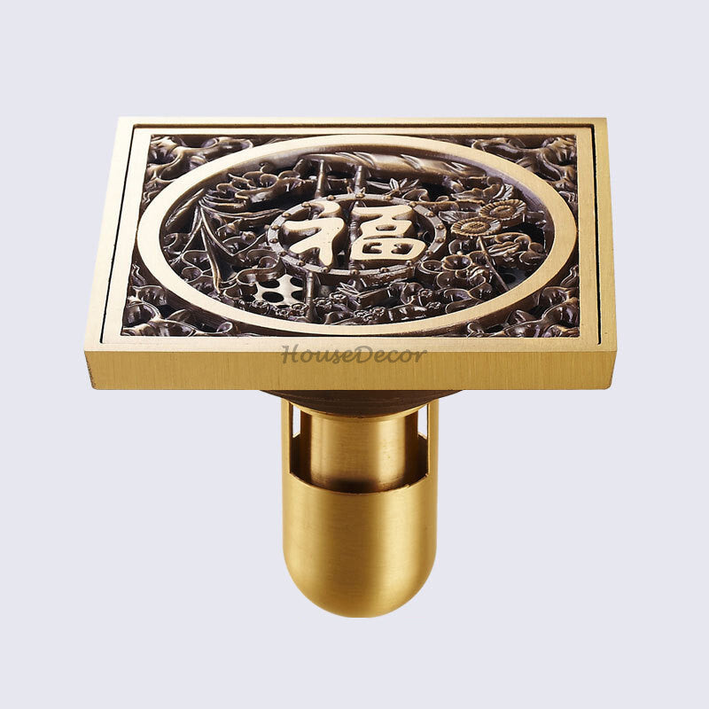 Bronze shower drain detailed product view additional view