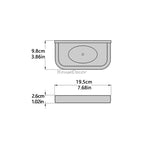 Gold toilet brush holder detailed product view additional view