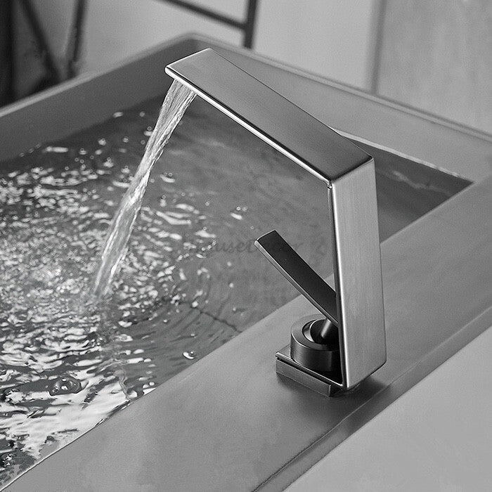 Modern bath shower mixer tap waterfall spout additional view