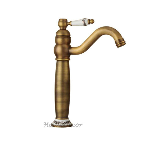 Brass bath shower mixer tap deck mounted design main view