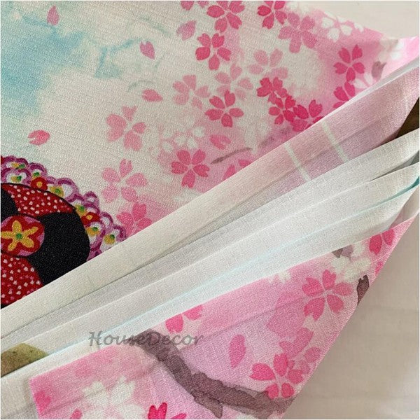 Modern Fabric doorway curtain room divider design detail view