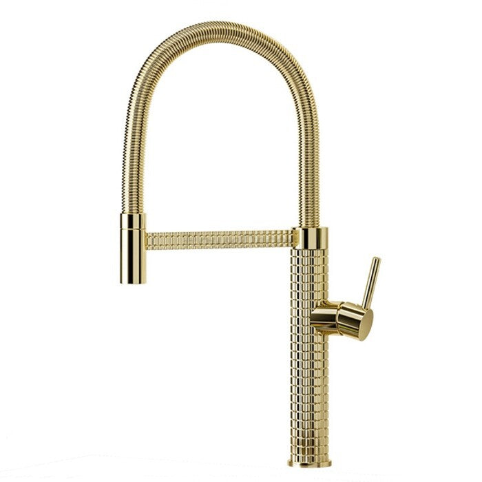 Modern kitchen sink mixer tap swivel spout main view