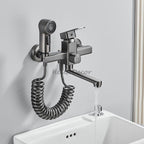 Modern bath shower mixer tap wall mounted design additional view