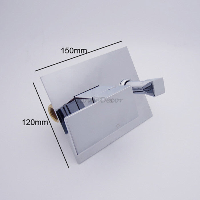 Modern bath shower mixer tap handheld shower set detail view