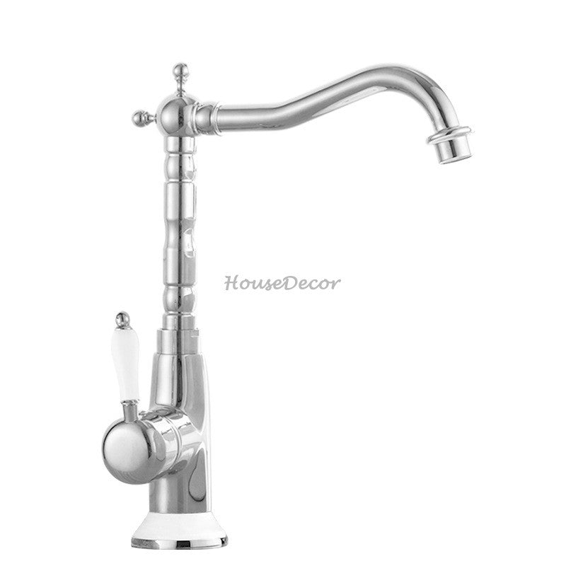 Gold Ceramic bath shower mixer tap deck mounted design detail view