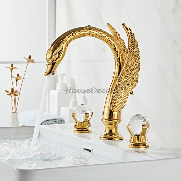 Modern bath shower mixer tap dual handle control additional view