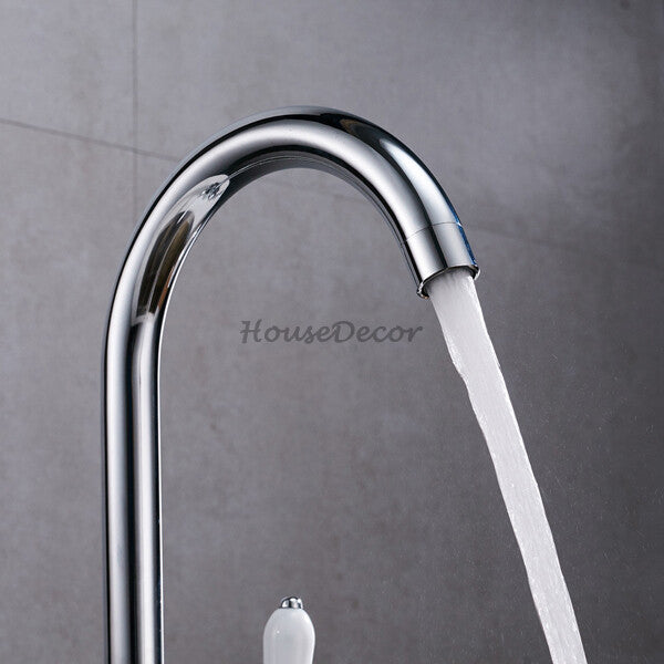 Modern Ceramic kitchen sink mixer tap swivel spout additional view