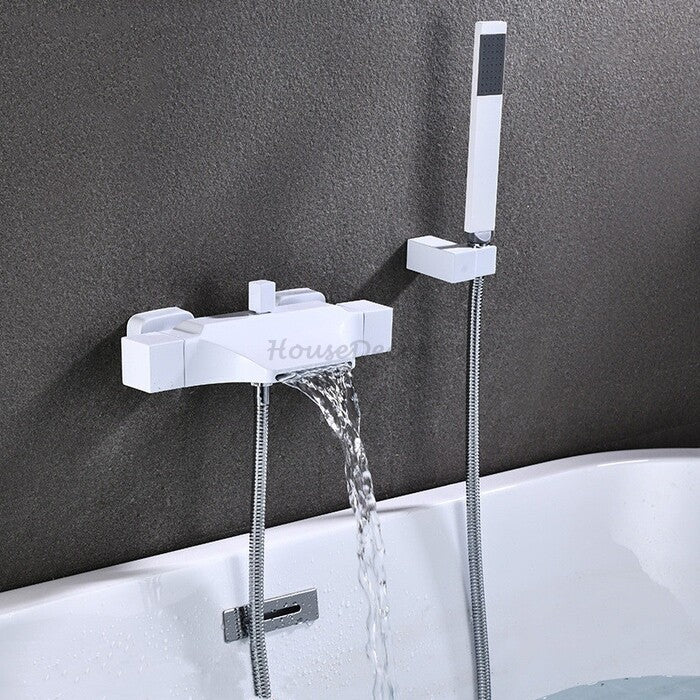 Modern bath shower mixer tap waterfall spout additional view