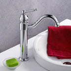 Chrome bath shower mixer tap swivel spout main view