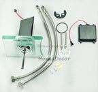 Chrome bath shower mixer tap waterfall spout additional view