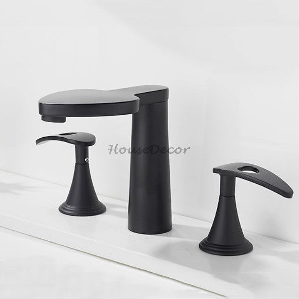 Modern bath shower mixer tap deck mounted design detail view