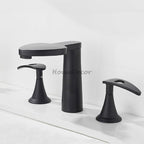 Modern bath shower mixer tap deck mounted design detail view