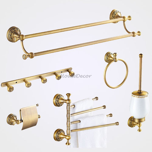 Antique Brass towel rack detailed product view main view