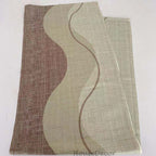 Modern Fabric doorway curtain room divider design detail view