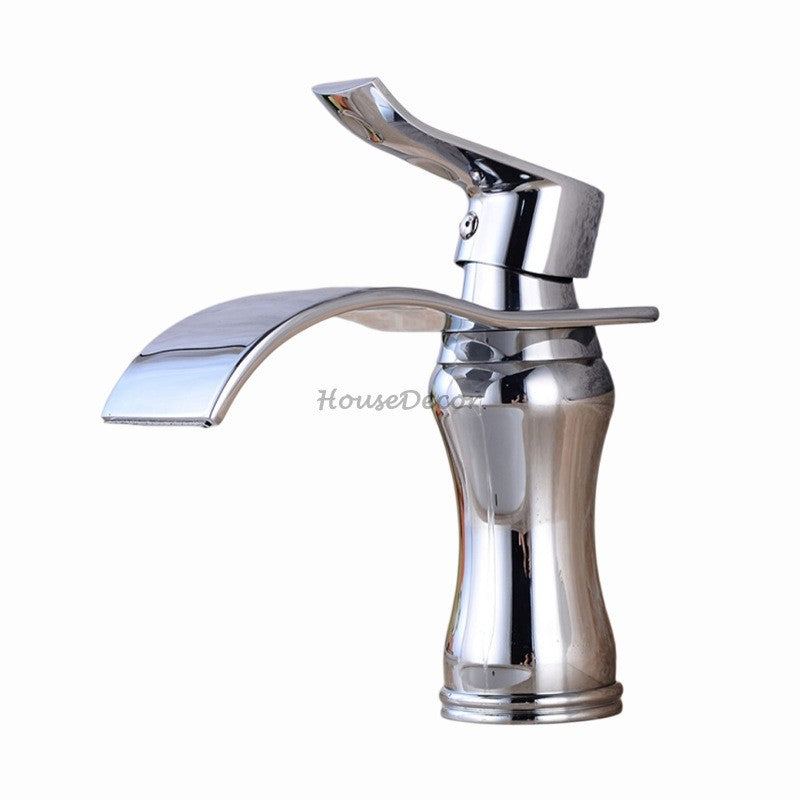 Modern bath shower mixer tap waterfall spout additional view