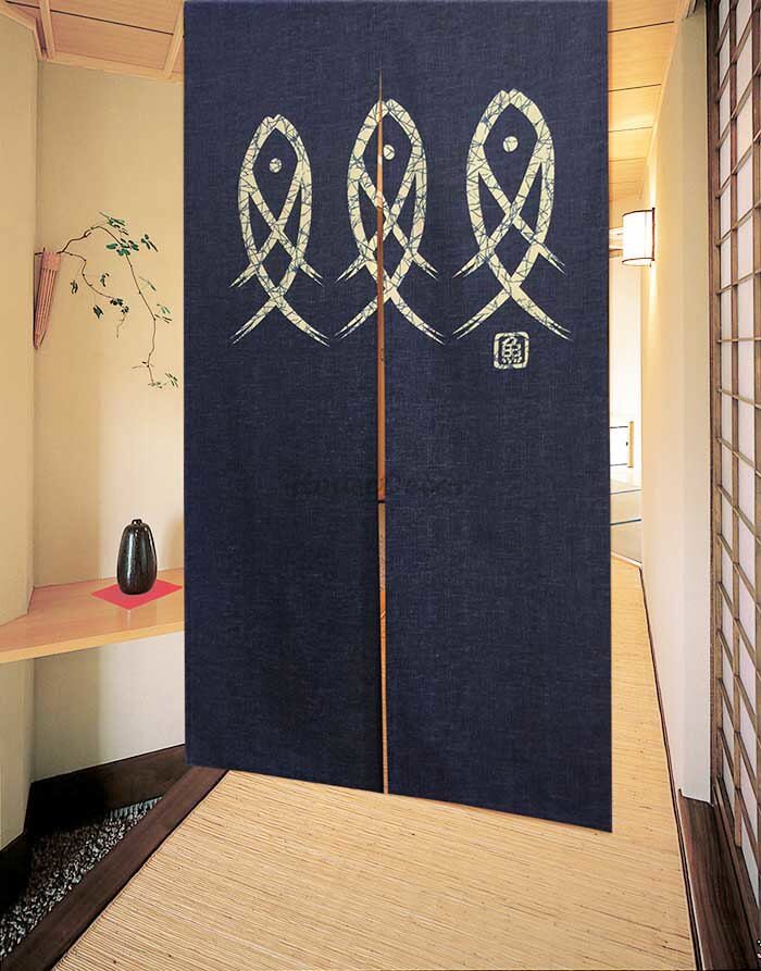 Modern Fabric doorway curtain room divider design main view